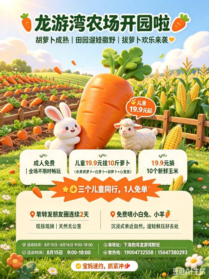 龙游湾农场开园啦🥕