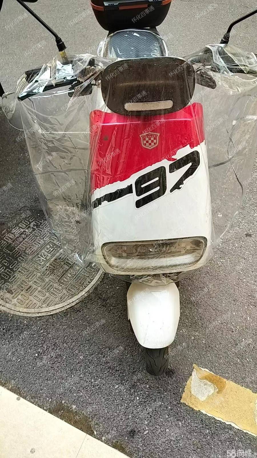 出售绿源72v绿牌电动车6个大电池小孩毕业闲置