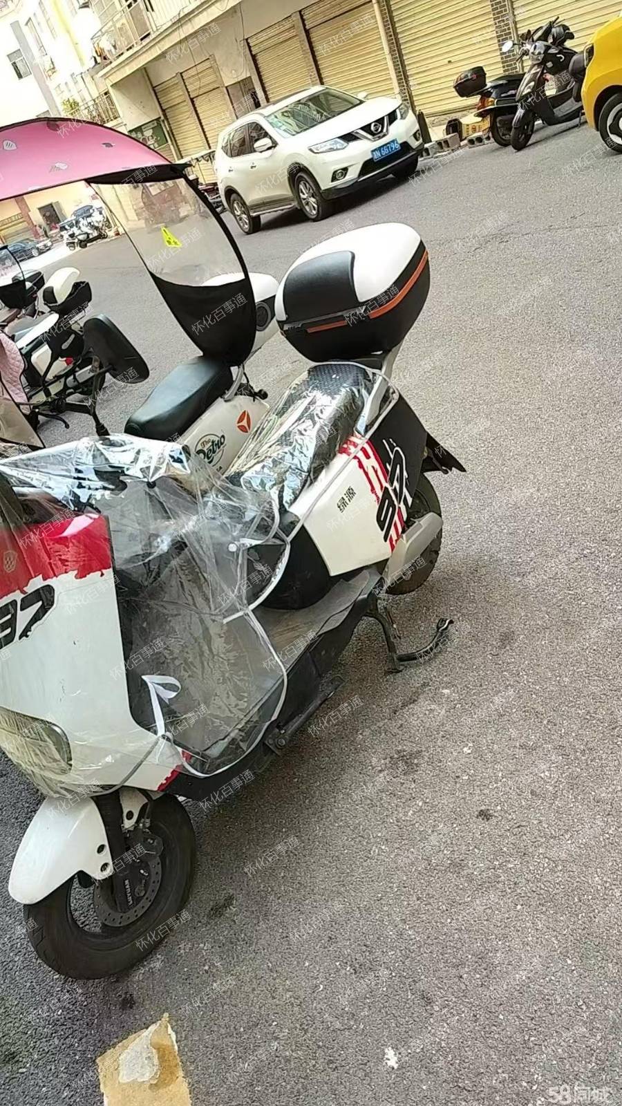 出售绿源72v绿牌电动车6个大电池小孩毕业闲置