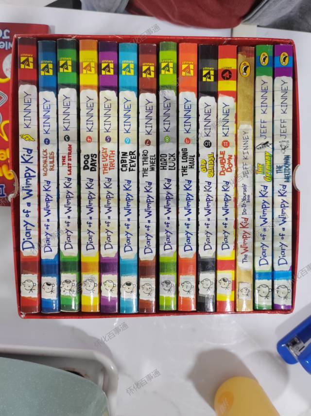 【英文原版】小屁孩日记 Diary of a Wimpy Kid 全套14册盒装