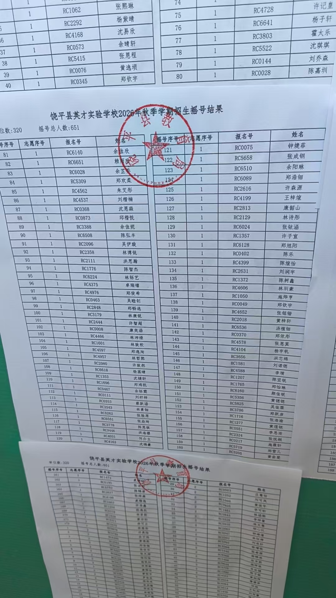 【小升初】饶平县英才实验学校26年招生摇号出结果啦✨