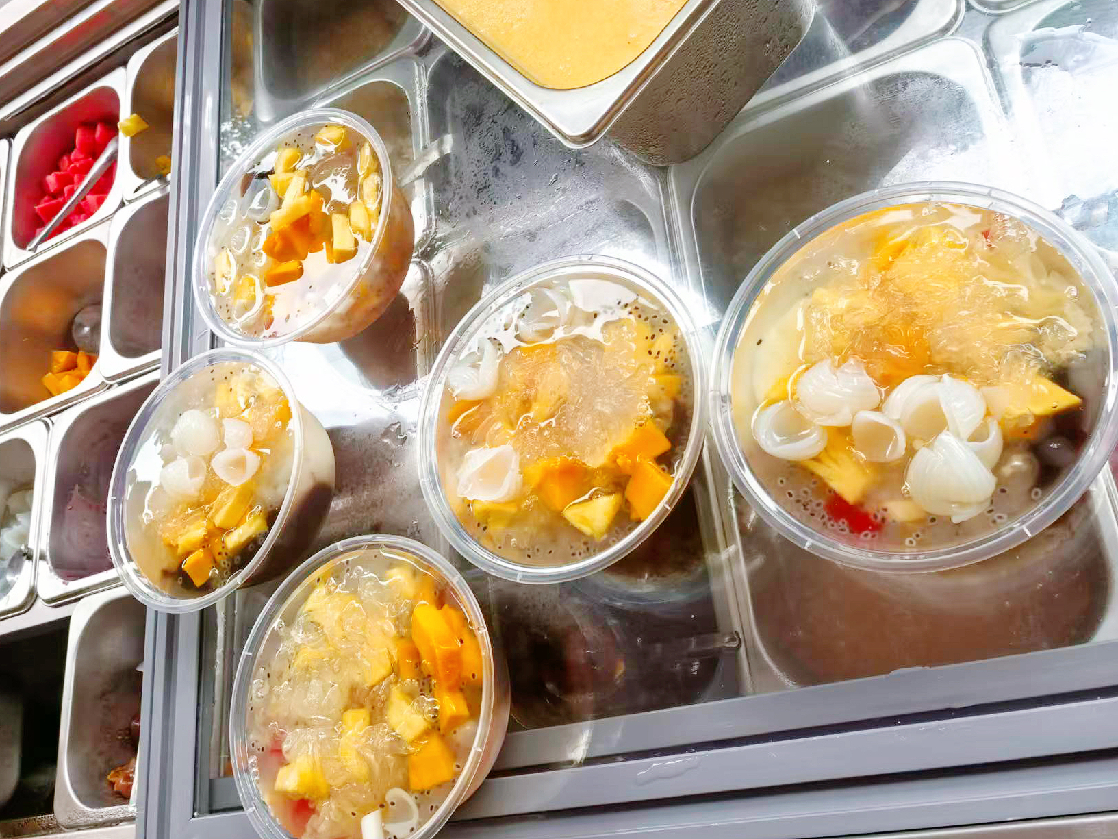 蜜柚小吃店 正宗消暑海石花 平价地道多料可选