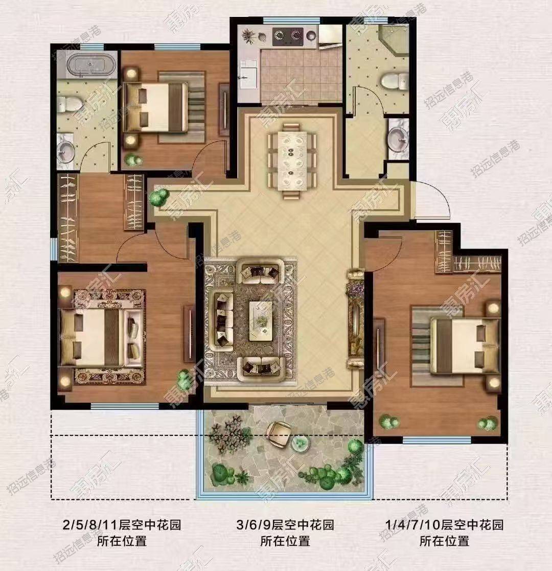 房东直赔20多万,华盈悦府,10楼128平75万送车库草屋