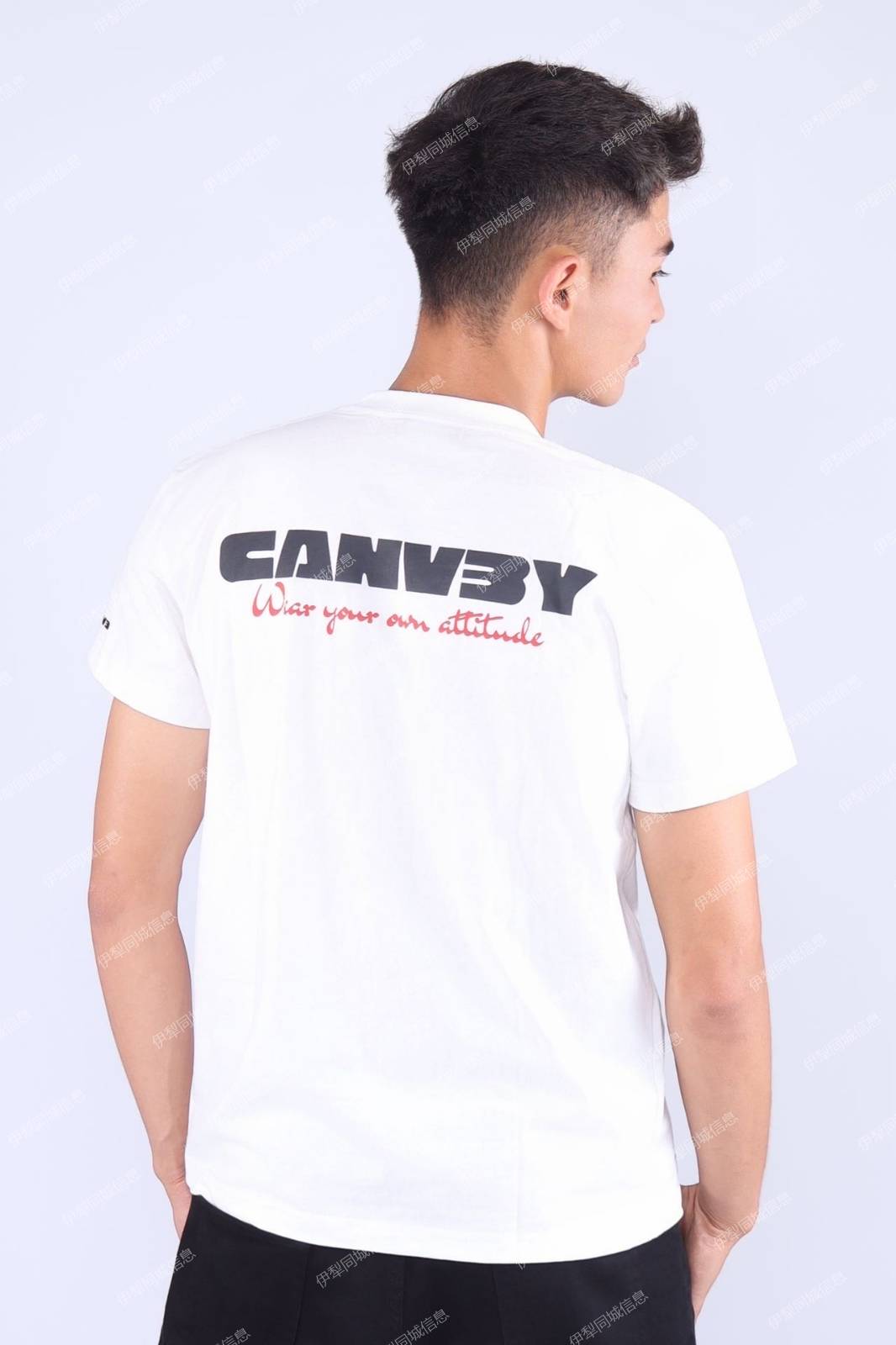 CANV3Y系列1.0修身款夏季短袖黑白两色日常T恤