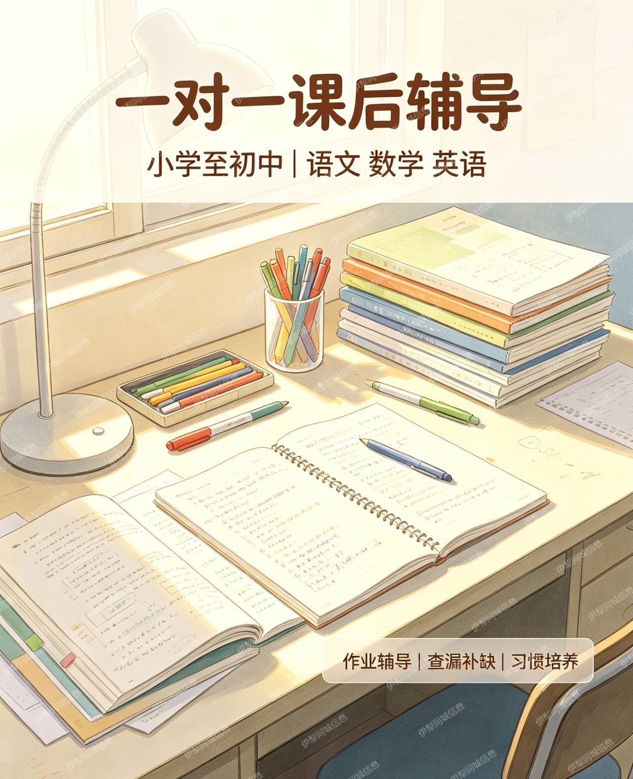 一对一中小学家教｜语文/数学/英语课后辅导