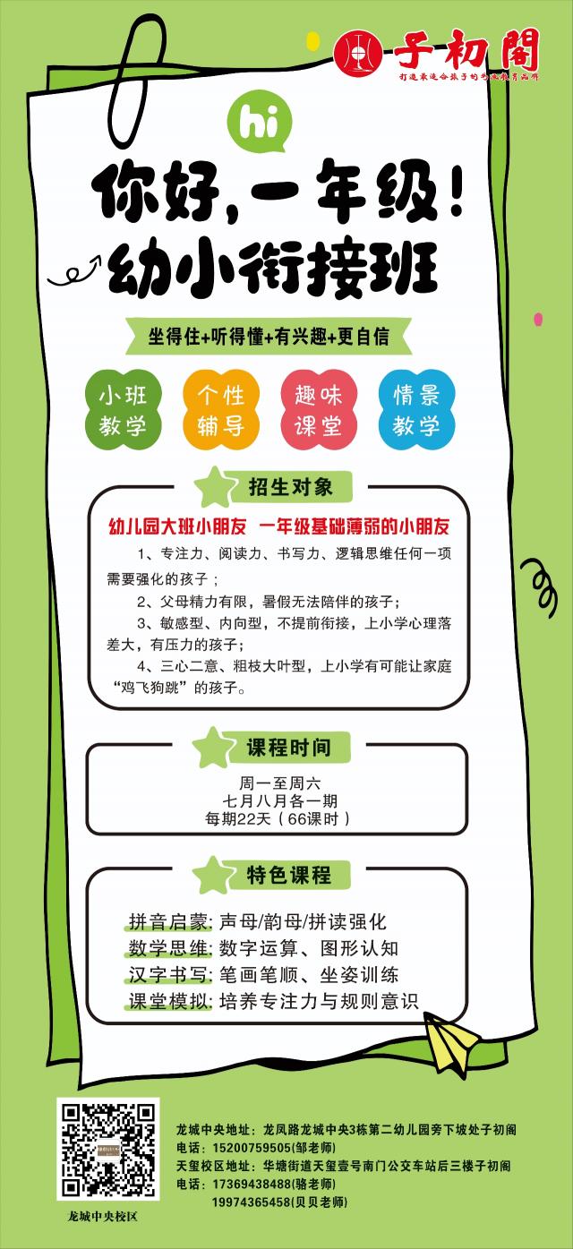 嗨！你家附近有家不错的书画培训班，请查阅。子初阁专业书画艺术中心（添加微信可免费领取学习资料和硬笔测试）开设：硬笔、毛笔、国画 素描、线描、漫画、儿童创意画、幼小衔接（四岁及以上中小学生、成人皆可）一...