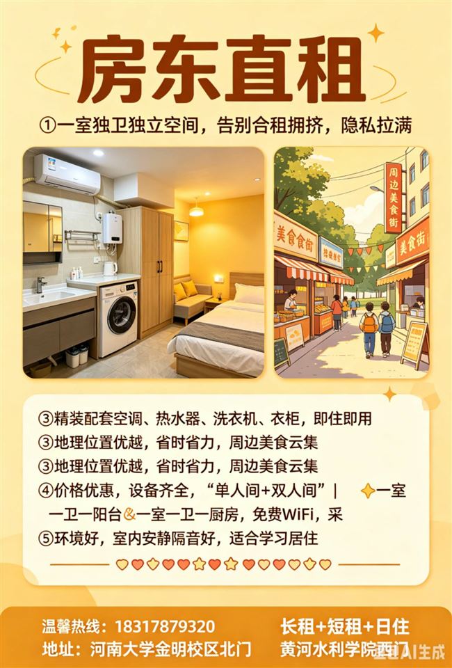 房东直租，无中介费