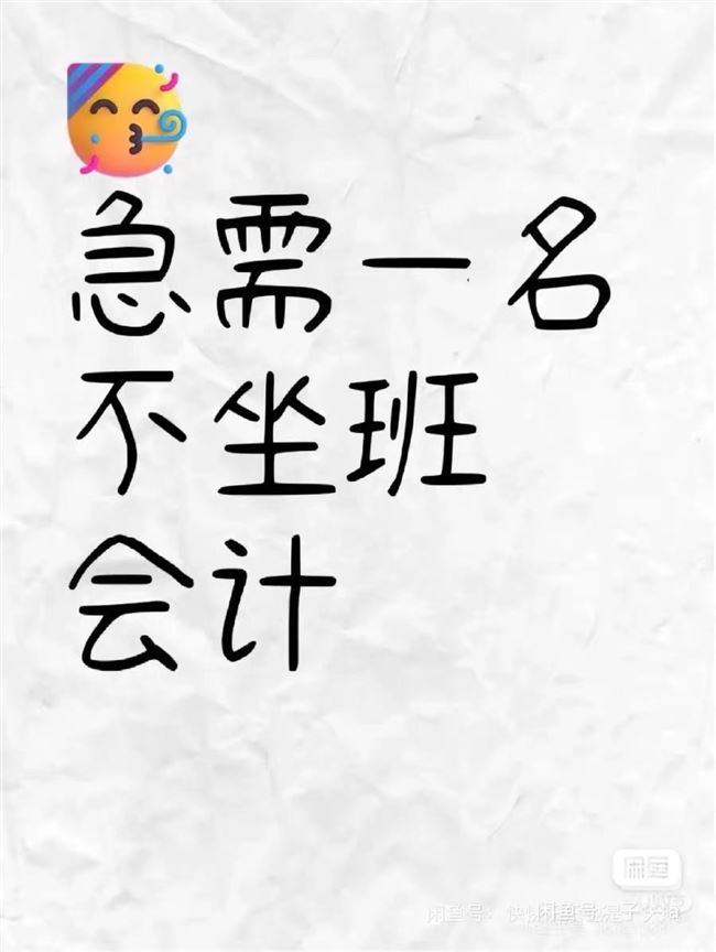 承接外账、内账，不坐班兼职会计，专业处理各类纳税申报